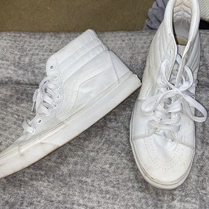 White high top vans